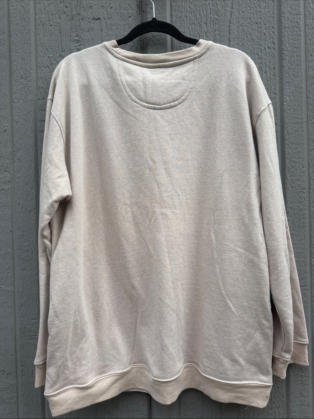 Natural Life Let's Just Go Cream Graphic Crewneck Sweater Size: L - Picture 7 of 9